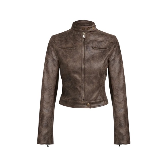 BELLA MOTO JACKET | CHOCOLATE A3 - Picture 9 of 12